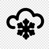 flakes, snow, accumulation, white icon svg