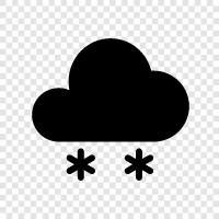 flakes, white, cold, winter icon svg