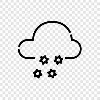 flakes, snowflakes, flakes of snow, snowstorm icon svg