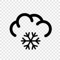 flakes, winter, ice, snowman icon svg