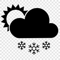 flakes, snowfall, snowmobile, sled icon svg