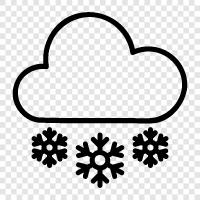 flakes, snowflakes, white, winter icon svg