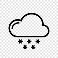 flakes, precipitation, winter, christmas icon svg