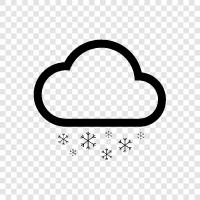 flakes, falling, winter, Snow icon svg