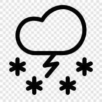 flakes, snowflakes, snowstorm, storm icon svg