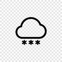 flakes, winter, cold, ice icon svg