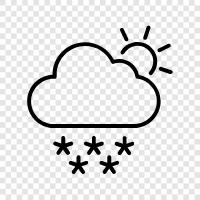 flakes, freezing, winter, Snow icon svg