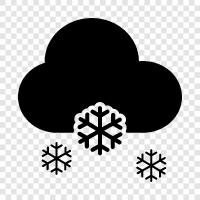 flakes, weather, winter, white icon svg