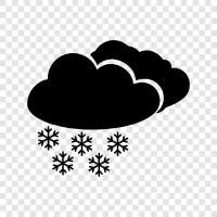 flakes, snow, winter, white icon svg