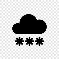 flakes, winter, snow, cold icon svg