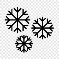 flakes, flurries, snowstorm, winter icon svg