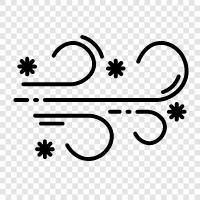 flakes, winter, white, cold icon svg