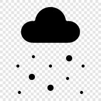 flakes, flurries, snowstorm, winter icon svg