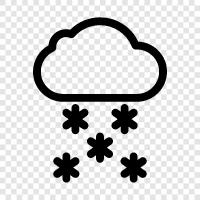 flakes, winter, accumulation, forecast icon svg