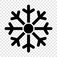 flakes, snow, falling, ice icon svg