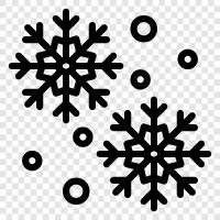 flakes, snowflakes, Christmas, winter icon svg