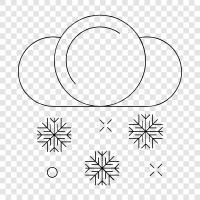 flakes, flake, snow, snowing icon svg