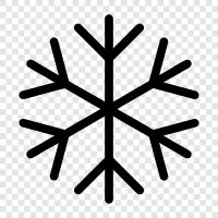 Flocken, Schneeflocken, weiß, Winter symbol