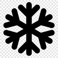 Flocken, weiß, Winter, kalt symbol