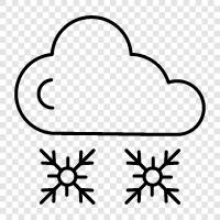 flakes, snow, winter, cold icon svg