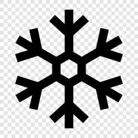 flakes, flurries, winter, cold icon svg