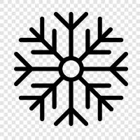 flakes, white, snowflakes, Christmas icon svg