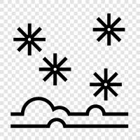 flakes, snow, white, winter icon svg