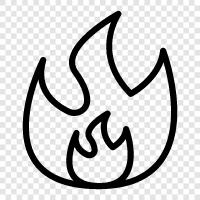 flames, heat, burning, heat up icon svg