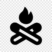 flames, heat, burning, smoke icon svg