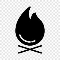 flames, heat, firefighting, smoke icon svg