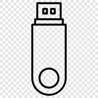 flash drive, usb drive, storage, portable icon svg