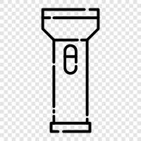 Flashlight, Torch, Lighter, Candles icon svg