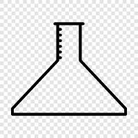 Flask, Glass, Chemicals, Laboratory icon svg