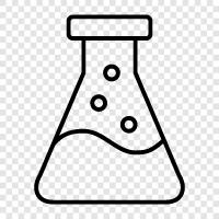 şişeler, bilimsel aparatlar, laboratuvar ekipmanları, Erlenmeyer Flask ikon svg