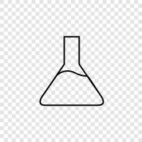 flasks, chemical flask, laboratory flask, glassware icon svg