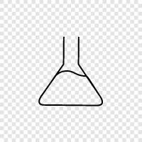 flasks, laboratory, chemistry, science icon svg