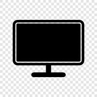 Flat Panel, Liquid Crystal Display, LCD Monitor, LCD TV icon svg