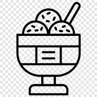 flavors, toppings, cones, cups icon svg