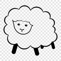 fleece, wool, farmer, farmer s wife icon svg