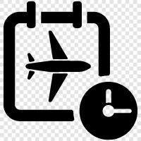flight time calculator, flight time to airport, flight time icon svg