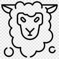 flocks, farming, animals, wool icon svg