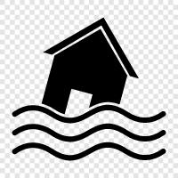 Flood Warning, Flooding, Water, Hurricane icon svg