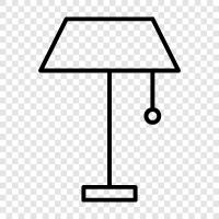 floor lamp, desk lamp, reading lamp, Table lamp icon svg