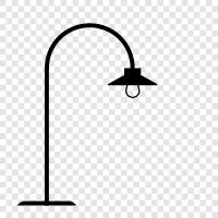 floor lamp, table lamp, floor standing lamp, table standing lamp icon svg