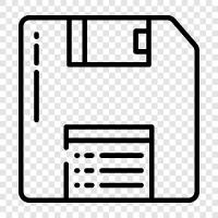 floppy disk, storage media, data storage, diskette icon svg