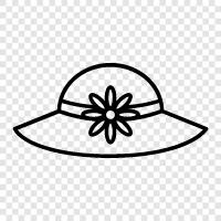 flower hat, flower girl hat, flower boy hat, flower girl outfit icon svg