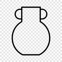 flower vase, pottery vase, glass vase, porcel icon svg