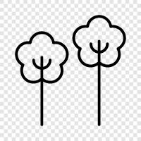 flowers, vegetables, fruits, trees icon svg