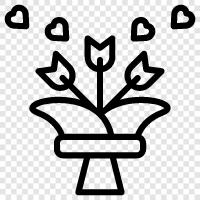 flowers, flowers delivery, flower shop, florist icon svg