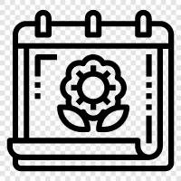 flowers, trees, outdoors, nature icon svg